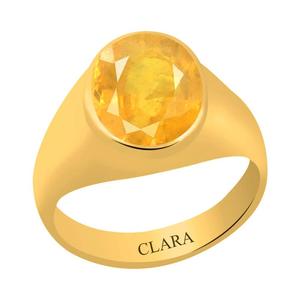 Anillo Panchdhatu con Zafiro Amarillo Pukhraj de 3.9ct/4.25ratti para Uso Diario - Product Image 1