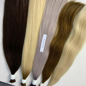 Prix de gros Extensions de cheveux en vrac Cheveux humains vietnamiens Double noyade 100 grammes Toutes les couleurs 16 pouces - Product Image 1