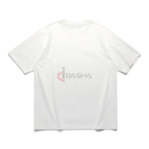 เสื้อยืดผ้าฝ้ายสไตล์สตรีทโอเวอร์ไซส์ทรงหลวมใส่โลโก้ออกแบบได้ตามที่ต้องการ - Product Image 4