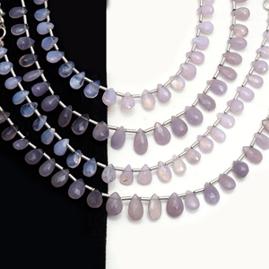 Top qualité naturel Scorolite lavande Quartz à facettes forme de poire 6 pouces 6x4 à 9x6 MM brin de pierres précieuses pour la fabrication d'articles de bijoux - Product Image 4