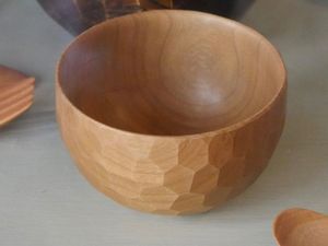 REAL BOWL - NATURAL REAL WOODEN CARVING FRUIT BOWL, Decorative Wooden Bowl for Table Office <b>Home</b> Decor kitchenware - Product Image 2