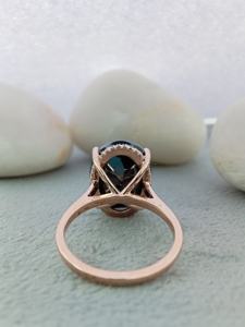 Men's Luxury 10K 18K Gold Hip Hop Trend Ring Full VVS Natural Diamond Rounded Baguette GIA Certified Weddings Costume Jewelry - Product Image 4