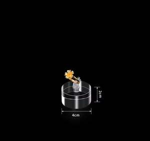 Elegante bloque de soporte de anillo acrílico en forma de cilindro: elegante solución de exhibición para organización y presentación de joyas - Product Image 6