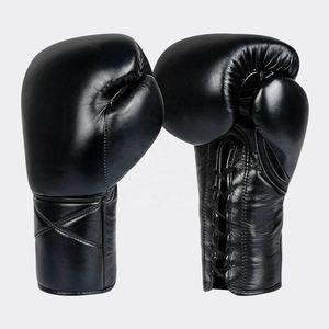 Prix d'usine Gants de boxe MMA Sparring Kick Boxing Gants de boxe en cuir à lacets - Product Image 1