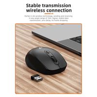 JERTECH JR7 Mouse Gaming USB, tetikus nirkabel ramping warna-warni desain baru