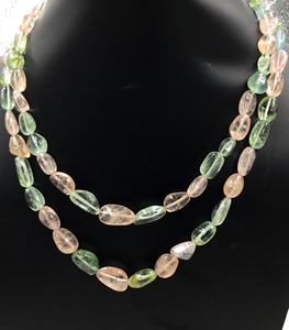 ลูกปัดมอร์แกไนต์ธรรมชาติทรงกลมเรียบ สำหรับทำเครื่องประดับอัญมณี สร้อยคอ - Product Image 2