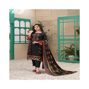 Fancy Collection Vestidos de mujer pakistaníes para ropa de boda Bordado Traje de lujo de 3 piezas embalaje Premium - Product Image 4