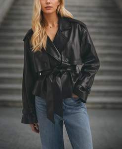 Veste en cuir pour femme respirante et chaude pour l'hiver, vêtements décontractés, veste en cuir pour femme à prix raisonnable - Product Image 3