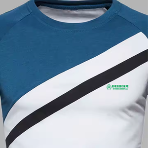 T-shirt basique décontracté pour homme, col rond, 100% laine noire, coupe ajustée, manches courtes, écologique, respirant, prix bas, très tendance - Product Image 2