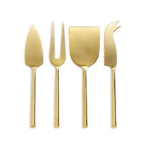 ชุดมีดและชุดช้อนส้อม304ที่จับเรซิน6ชิ้นแปรงทองดีไซน์หรูหราคุณภาพสูง - Product Image 3