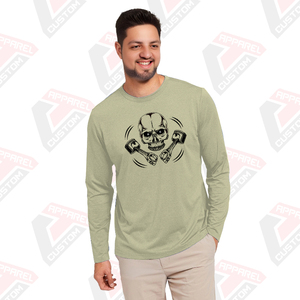 Heritage T-shirt en jersey de coton à manches longues pour homme Appliques de confort d'été écologiques disponibles Styles de velours côtelé batik denim - Product Image 2