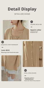 Venta al por mayor directa de fábrica: Suéter de punto de algodón y viscosa con cuello cuadrado, alta elasticidad, manga larga, para mujer, tallas personalizadas, otoño/primavera - Product Image 2