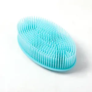 Silicone Cơ Thể Scrubber Tắm Tẩy Tế Bào Chết Chà Bọt Biển Bong Bóng Tắm Bàn Chải Massager Da Cleaner Làm Sạch Pad