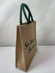 Vietnam Factory Wholesale Jute <b>Bag</b> Custom Logo Tote Shopping <b>Bag</b> Made of Canvas Woven and PP for Gifts - Product Image 4