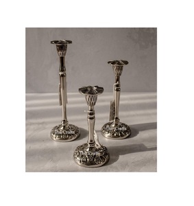 Wooden And Aluminum Candle Holder <b>Set</b> Of Two Customized Size And Shape Candle Holder For Home Hotel Decor - Product Image 6