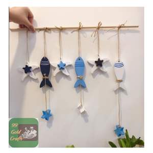 Peces de Madera Tallados a Mano de Vietnam, Ideales para Decoración de Paredes, Proyectos de Manualidades para Niños, Decoración Náutica para el Hogar, Jardín o Porche - Product Image 6