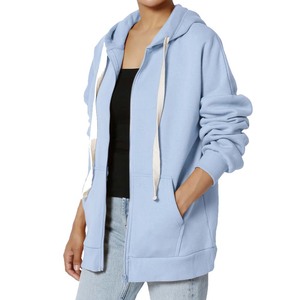 เสื้อฮู้ดผู้หญิงแบบซิป สวมใส่สบาย น้ำหนักเบาและหนา - Product Image 1