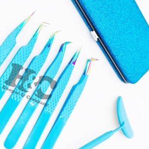 Pince à épiler pour extension de cils personnalisée ensemble de pinces à cils pince à cils en acier inoxydable vison marque privée logo offre durable - Product Image 4