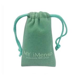 Bolsa de terciopelo personalizada con cordón para joyas, con logotipo, monedas, bolsas con cordón - Product Image 4