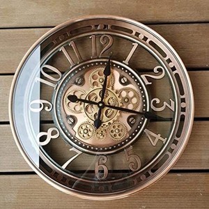 Reloj colgante de pared de Metal decorativo pequeño hogar decorativo Hotel decorativo hecho a mano buena máquina reloj - Product Image 4