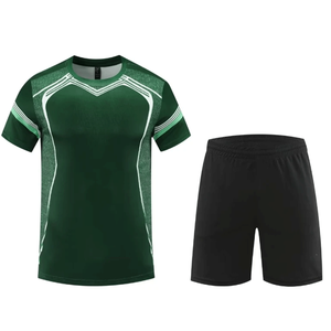 ชุดเทนนิสคอกลมสำหรับผู้ชายชุดกีฬาแบดมินตันเสื้อแบดมินตันและชุดแบดมินตันสั้น - Product Image 4