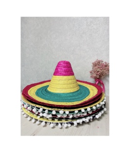 Sombrero mexicano Sombreros de paja despedida de soltero fiesta discoteca Fiesta Mexicana tema noche escenario disfraz bar pub noche - Product Image 2