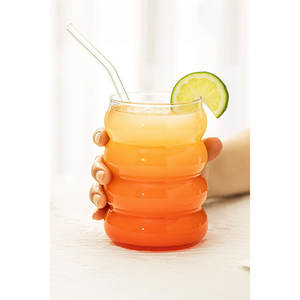 Taza de Café Burbuja Estética ERKUGO, Vaso de Té Transparente Resistente al Calor de 12 oz - Product Image 1