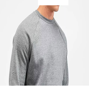 Ropa de pareja, ropa de calle, conjunto de chándal en blanco, chándal de algodón 100%, logotipo de gimnasio, forro polar sin capucha, conjuntos para hombres en ropa para correr - Product Image 5