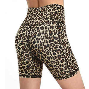 Short de gymnastique en coton taille haute pour femme élégant respirant personnalisé Leggings imprimés par sublimation léger avec logo porter - Product Image 3