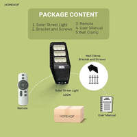Lámpara Solar LED para Exteriores Homehop de 100W, Impermeable, con Sensor de Movimiento, para Seguridad en Paredes, para Uso en Hogar y Jardín
