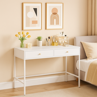 Vanité de maquillage de chambre à coucher moderne avec tiroirs Table de vanité compacte et étanche pour petits espaces Vietnam OEM & ODM