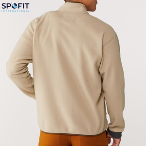 Chaqueta Bomber con Capucha y Cuello Alto de Lona Gruesa Vintage con Logotipo Personalizado para Hombre, con Cierre de Cremallera, Unisex, Cálida para Exteriores - Product Image 6