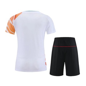 Venta al por mayor de fábrica, camisetas de bádminton Rojas Unisex en blanco de secado rápido personalizadas y tela de sublimación de calidad superior transpirable inferior - Product Image 2