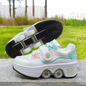 Chaussures à roulettes de haute qualité, pointures 33-42, chaussures de roller, baskets 2 en 1, roller pour enfants - Product Image 1