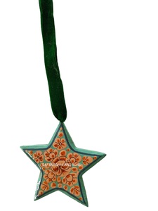 Adornos navideños de árbol de bolas de papel con forma de pájaro y cuentagotas con técnicas de impresión UV - Product Image 3