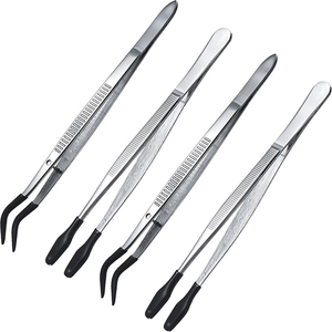 Structure des pinces chirurgicales médicales en acier inoxydable équilibré, de précision, stériles, droites et courbées - Product Image 5