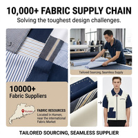 Chemise à manches courtes zippée personnalisée, OEM, marque privée, color block, streetwear, développement d'échantillons, fabricant de vêtements en gros