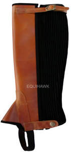 Cuero de gamuza de alta calidad Half Riding Chaps Estilo inglés para hombres Disponible Diferentes tamaños Colores Cremallera pesada Caballo esencial - Product Image 3