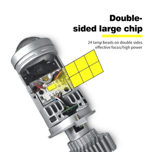 GH04 50W 26000LM H4 6500K Phares LED 12V Lentille de projecteur Moto Auto Voiture Hi/Lo Ajustement universel A3 A4 A1 - Product Image 1
