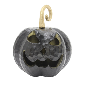 Diseño moderno Halloween decorativo calabaza aluminio muerto mate negro PC para decoración personalizado hecho a mano al por mayor a granel - Product Image 2