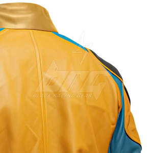 Auto Racing Wear Chaqueta de cuero de moto de color sólido Chaqueta de invierno de cuero de moto de estilo único - Product Image 6