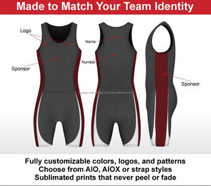 Wholesale Professional Wrestling Suit Full Sublimated Custom Wrestling <b>Singlet</b> - Product Image 4