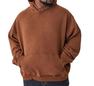 100% coton 500 GSM gaufré bouffée numérique imprimé solide 3D conceptions plaine teint Style décontracté hiver polaire pull à capuche pour hommes - Product Image 1