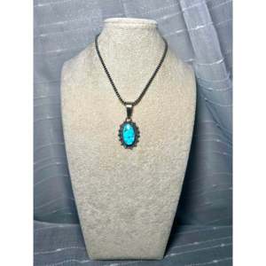 Pendentif Jameson Garcia en turquoise Kingman et argent sterling avec technologie d'incrustation à sertissage clos - Product Image 6