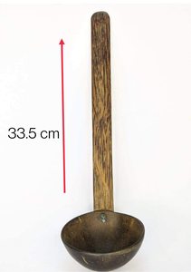 Cuillère à eau en coque de noix de coco, grande et petite, cuillère à eau en coque de noix de coco à long manche, ANGLE - Product Image 6