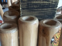 Juguete de madera de teca o eucalipto, hecho en Bali, Japón, instrumento musical original