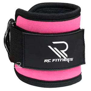 Sangles de cheville réglables légères en néoprène et cuir avec double anneau en D pour machines à câbles, entraînement de musculation en salle de sport - Product Image 5