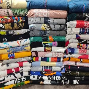 Camiseta estampada de calidad superior para hombre, marca original ecológica de secado rápido, 180g, 100% algodón, ropa informal, stock de exportación - Product Image 2