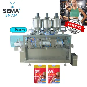 Automatic energy gel easy open shower body wash sport running filling snap sachet packing machine