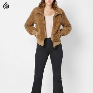 Chaquetas Sherpa de lana cálidas para mujer, abrigos de piel de imitación con capucha, abrigo transpirable de invierno de gran tamaño, prendas de vestir con cremallera, chaqueta para mujer - Product Image 5